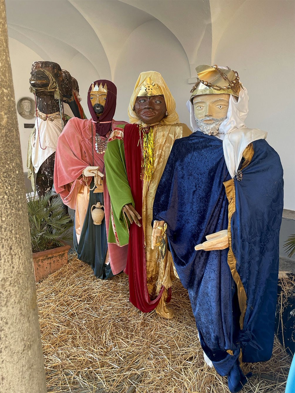 Krippe bei der Kirche San Giorgio, Carona, Tessin